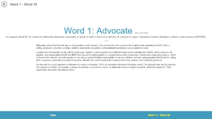 Verbal Advantage - Level 2 android App screenshot 4